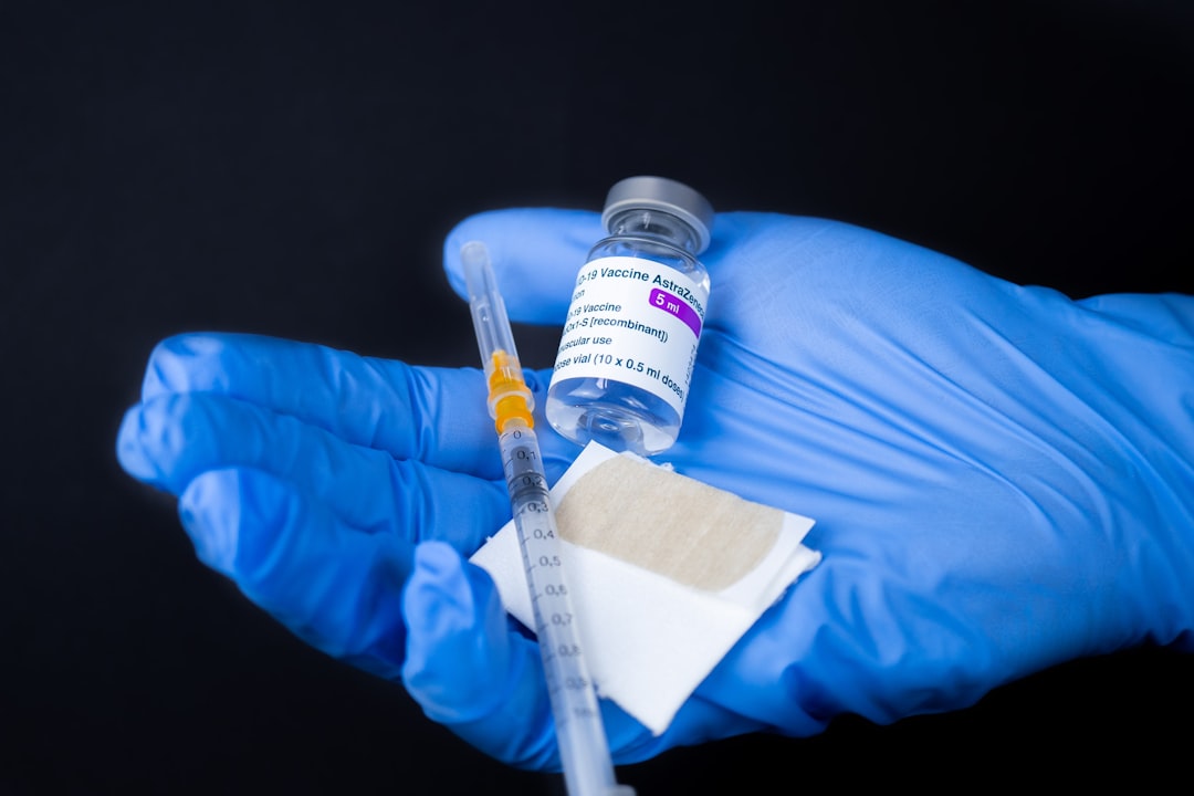 Photo vaccine vial